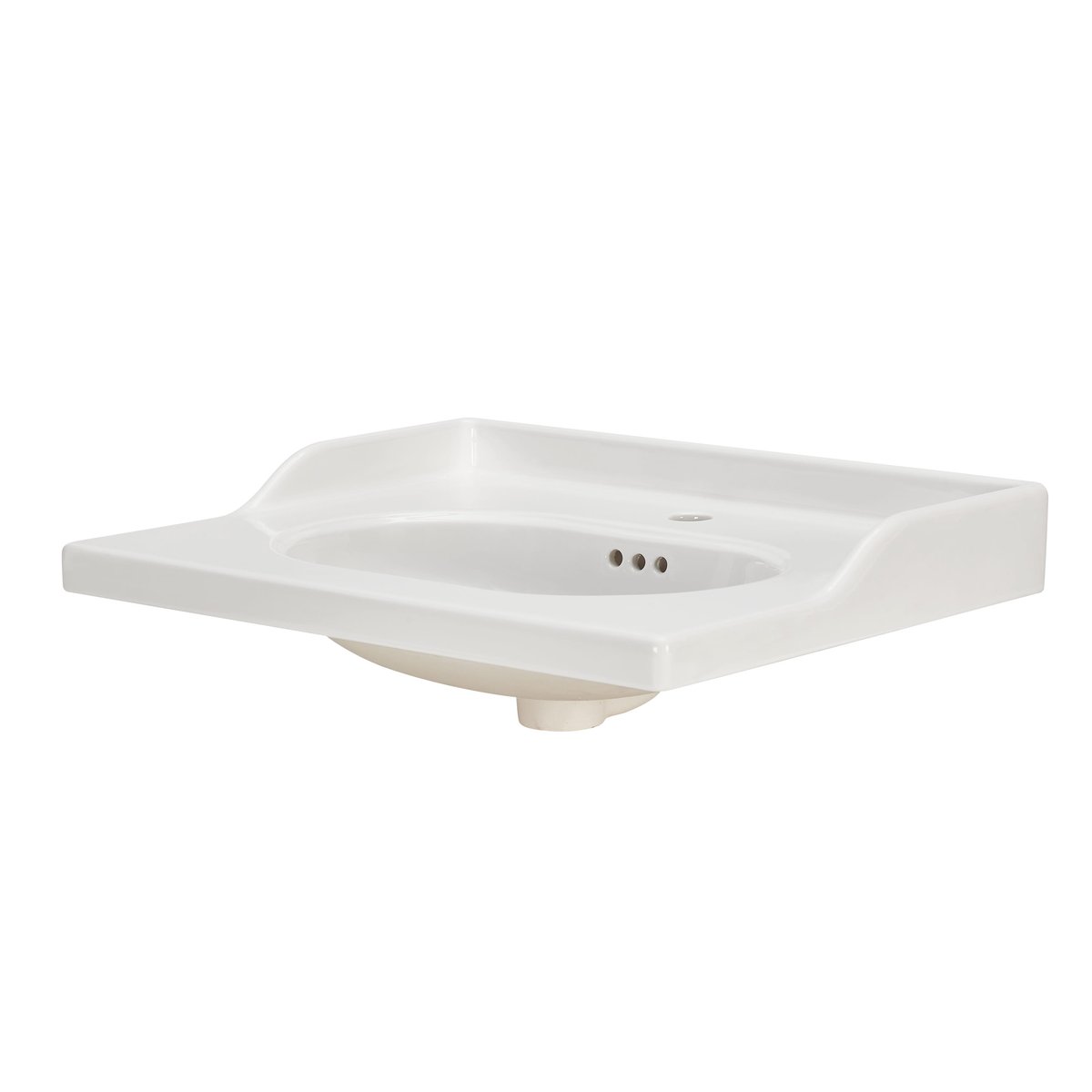 Plan vasque en céramique, CHARM charme blanc, SENSEA