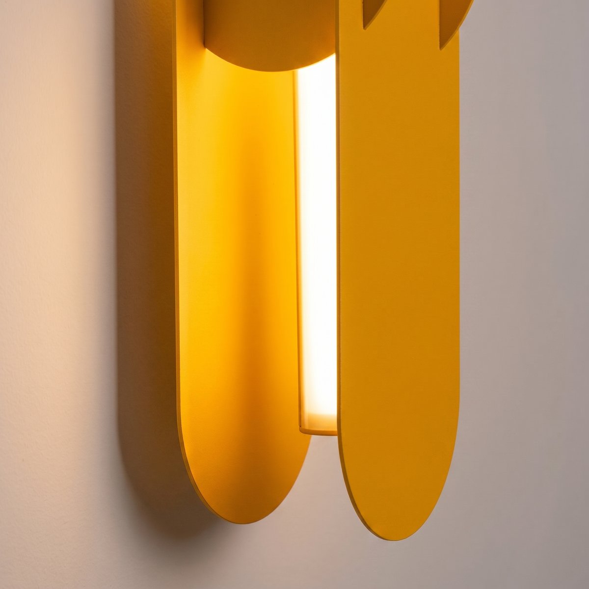 Applique murale Acier Jaune LED 1 Chain jaune, EDEN