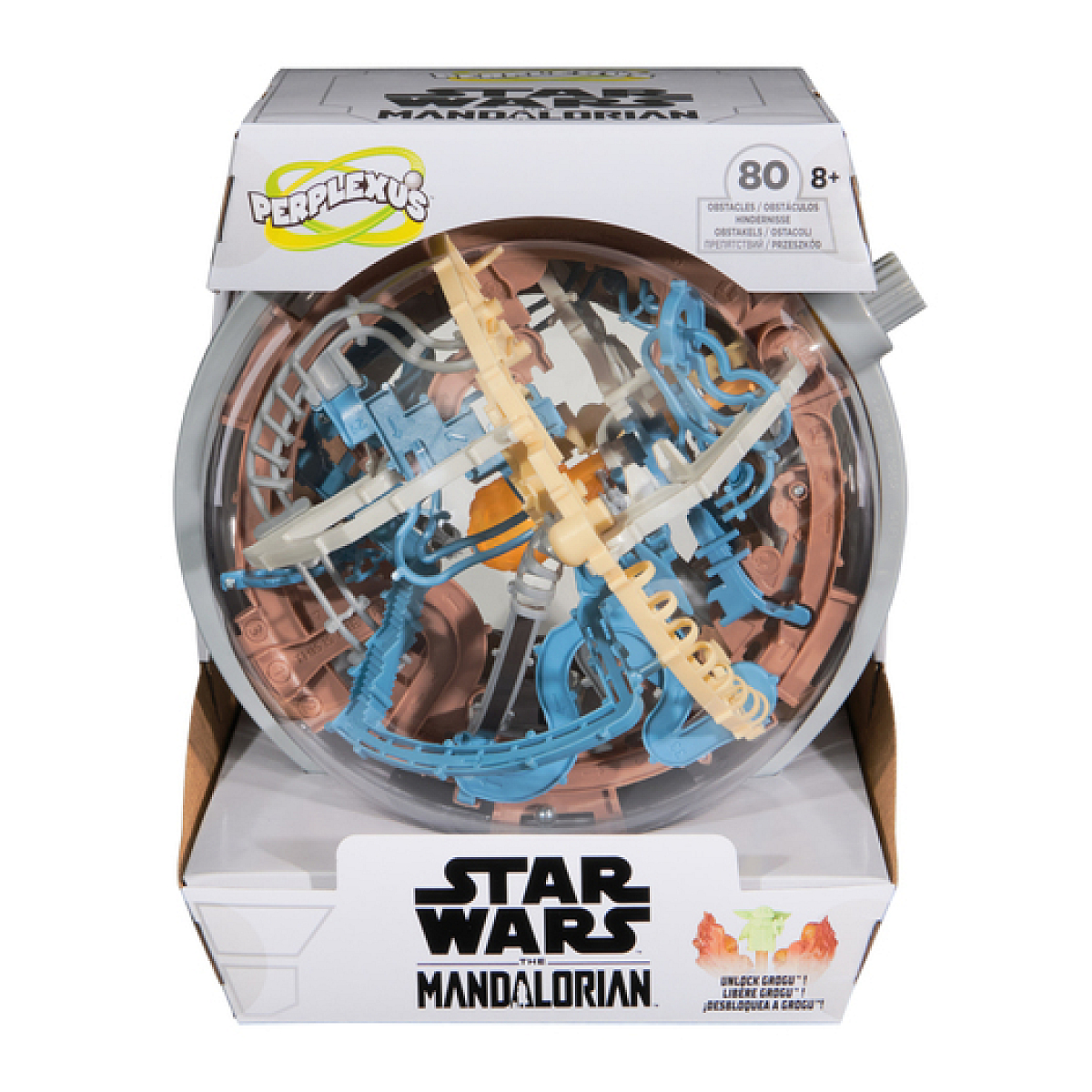 Perplexus Star Wars Mandalorian - Figurine Grogu couleur unique, SPINMASTER