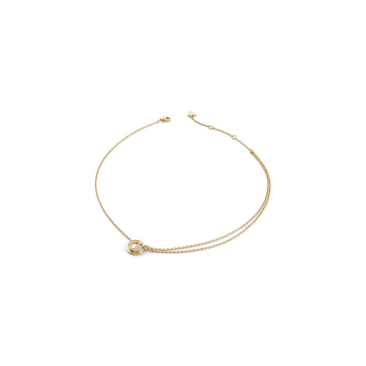 Collier G Crystal or, GUESS