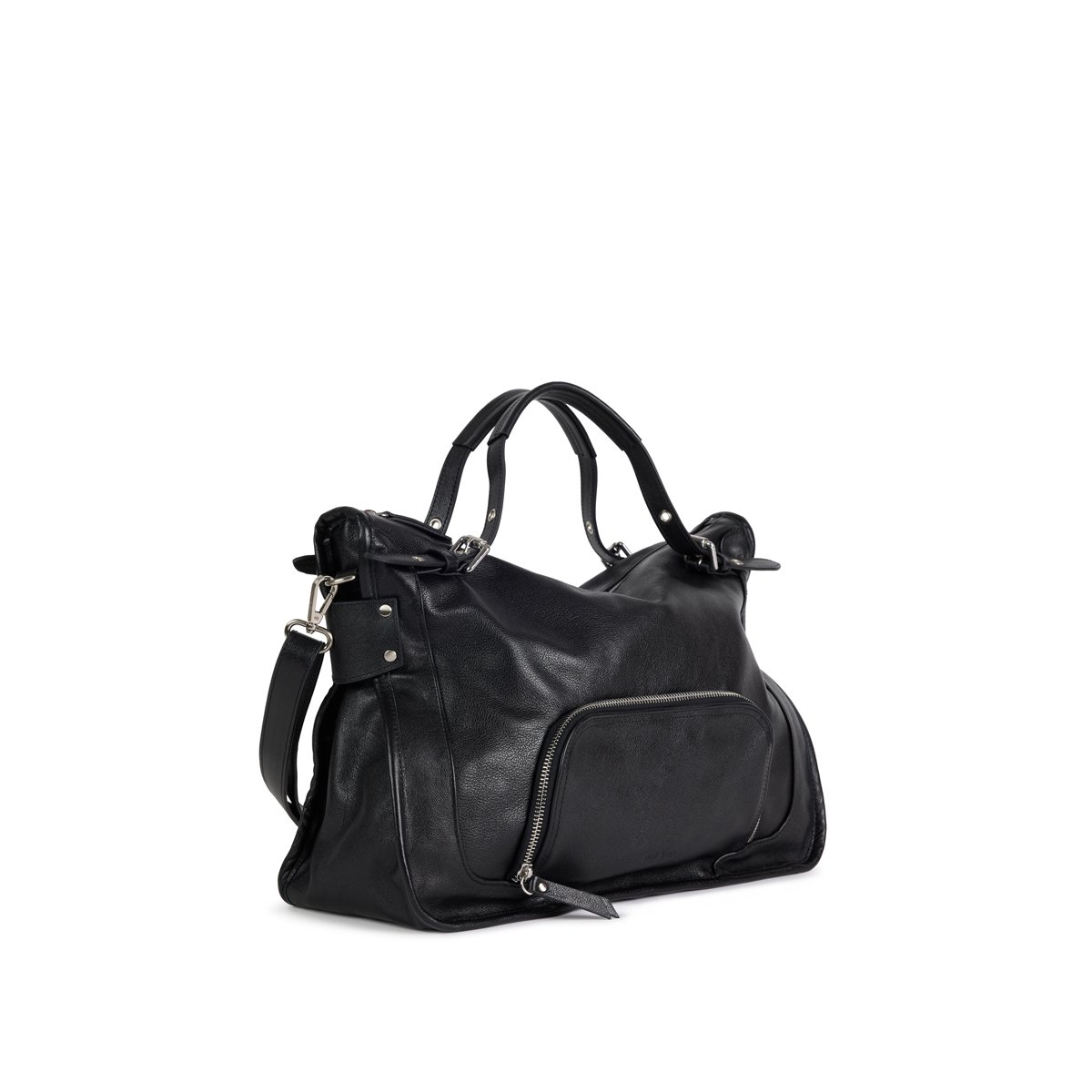 Sac à main en cuir MEGHAN noir, NAT & NIN