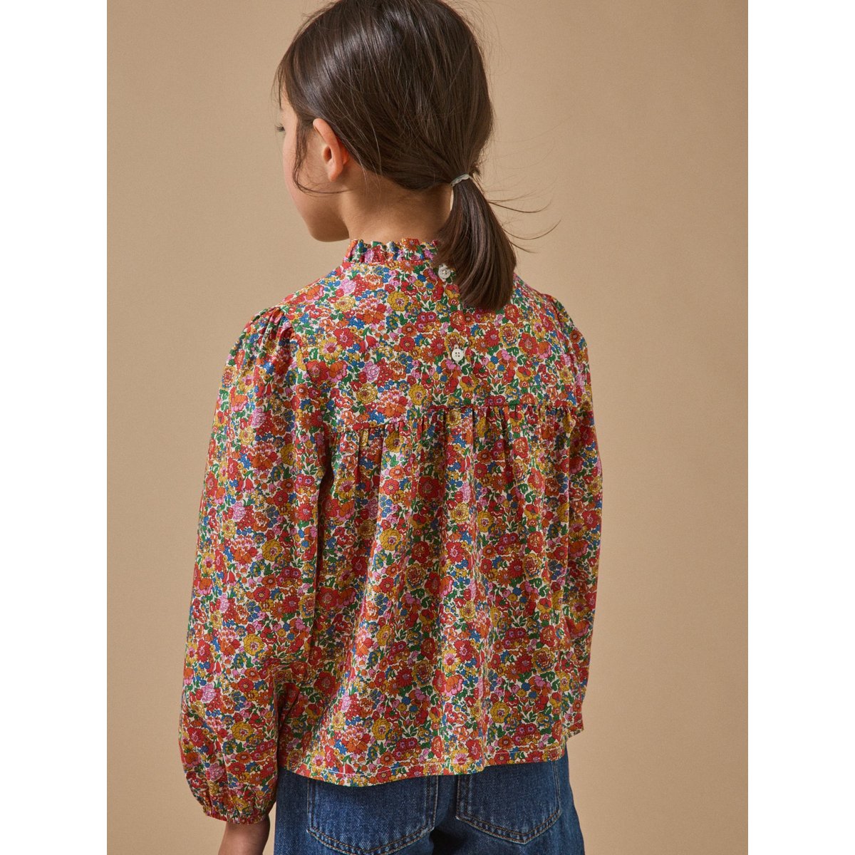 Blouse en tissu Liberty liberty annie and may rouge, CYRILLUS