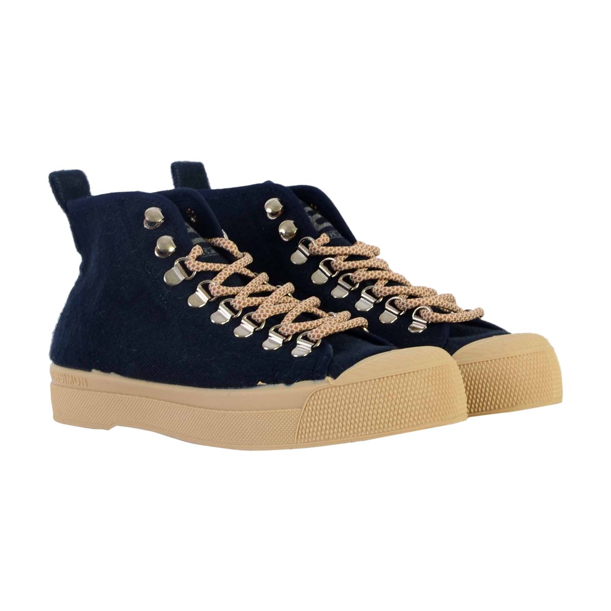 Tennis Lacets Stella Wool marine, BENSIMON.