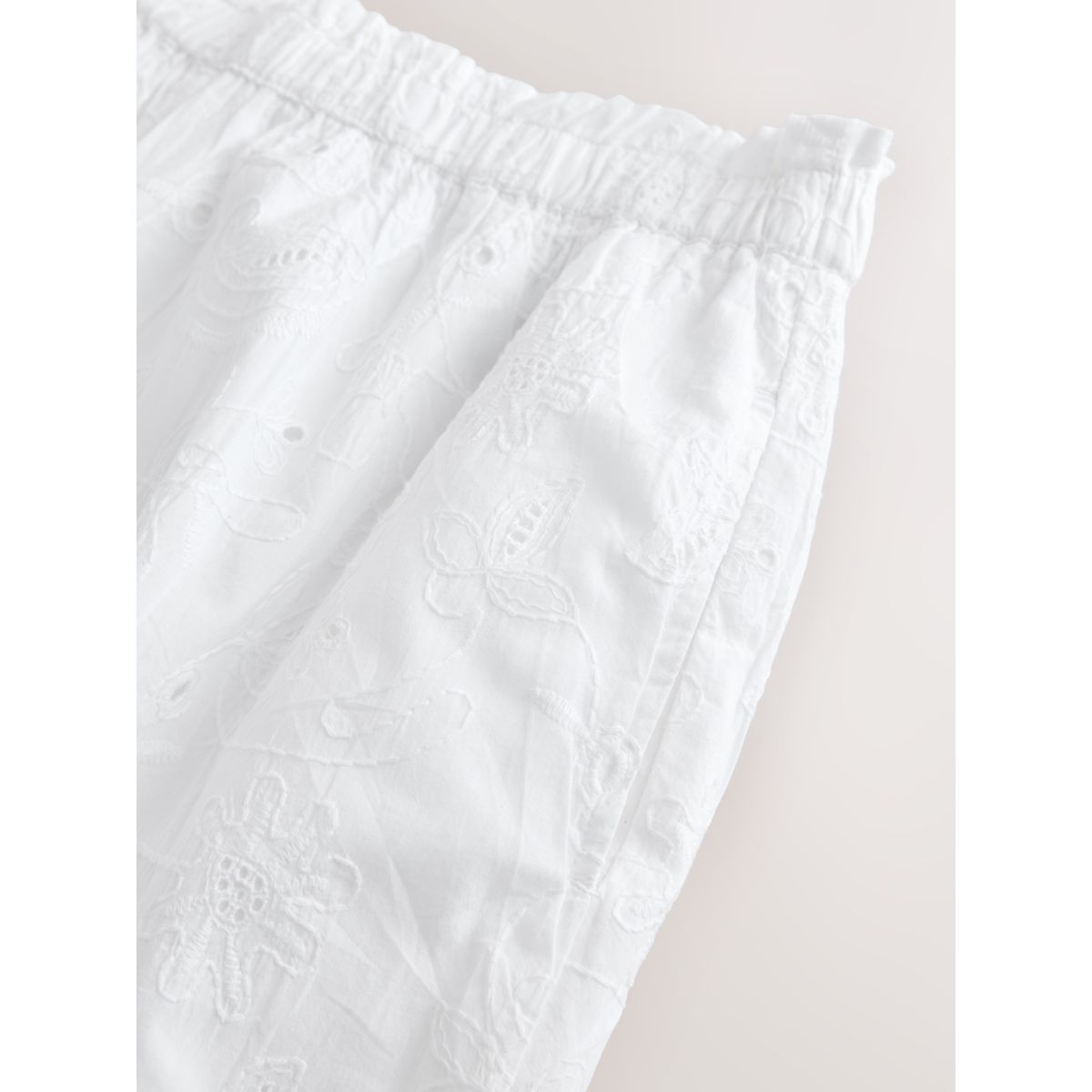 Pantalon bouffant brodé blanc, NEXT