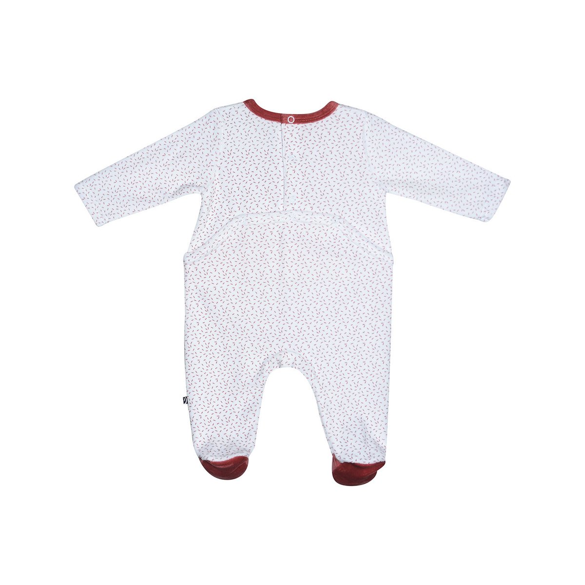 Dors bien moyra velours rase pont dos bebe blanc, SUCRE D'ORGE