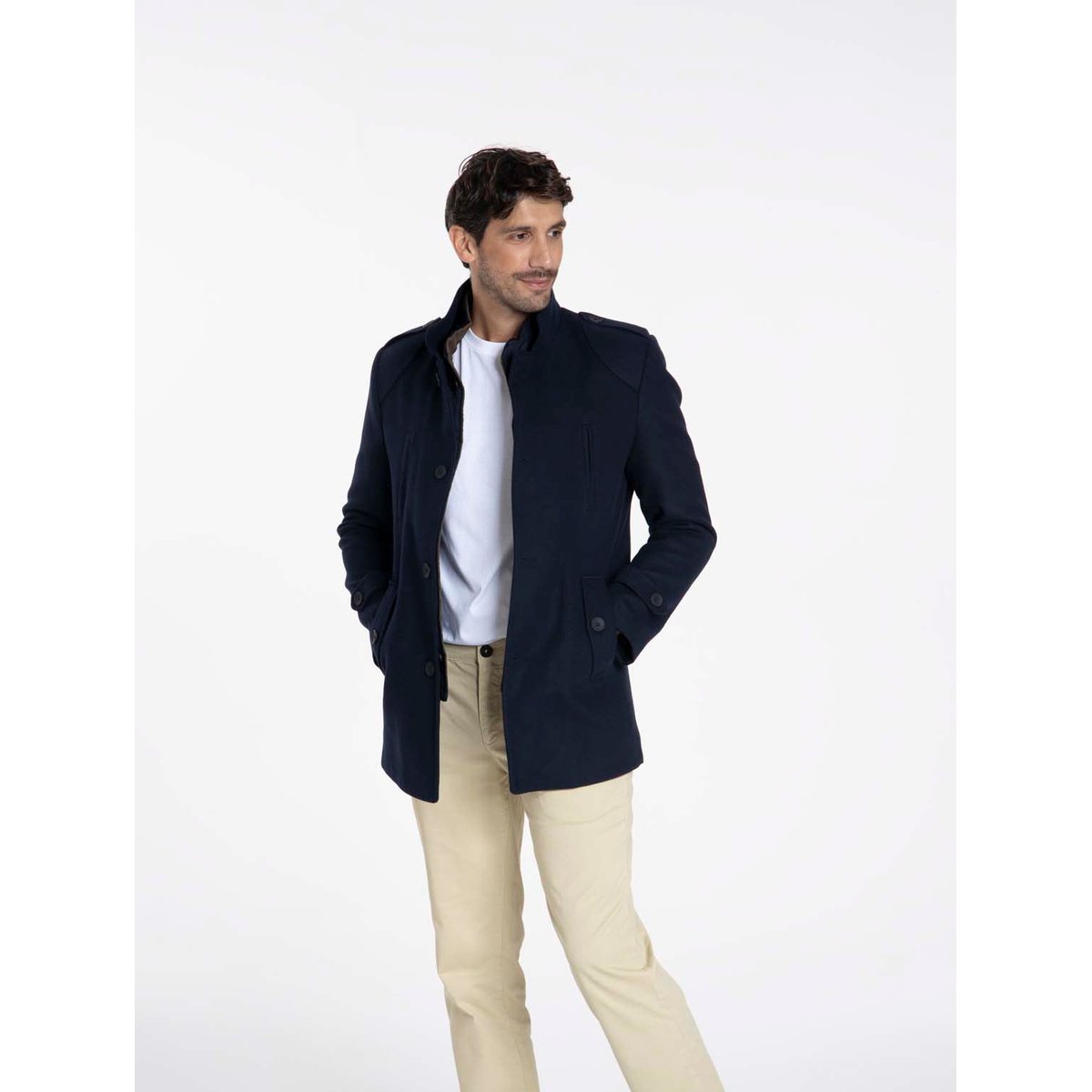 Vestes en laine regular MALTE marine, GENTLEMAN FARMER