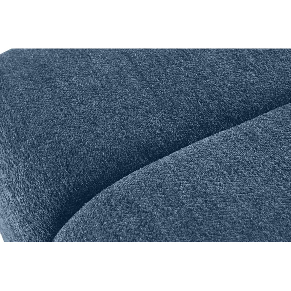 Canapé d'Angle droit 4 places - CURTIS bleu, BEST MOBILIER
