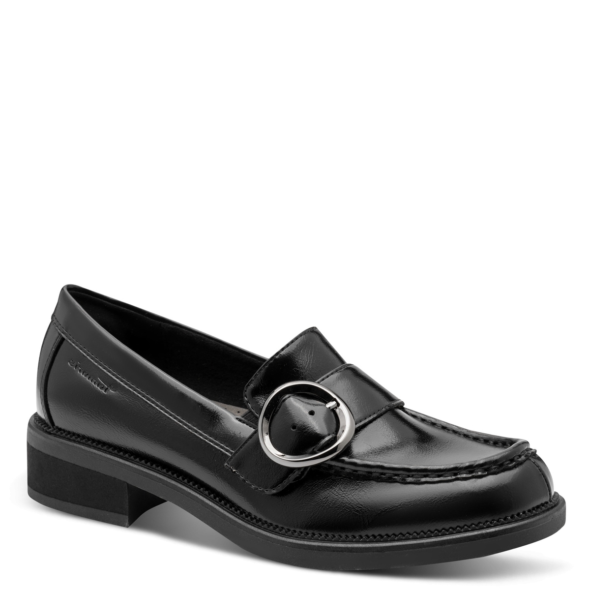 Slipper comfort weite noir laque, TAMARIS