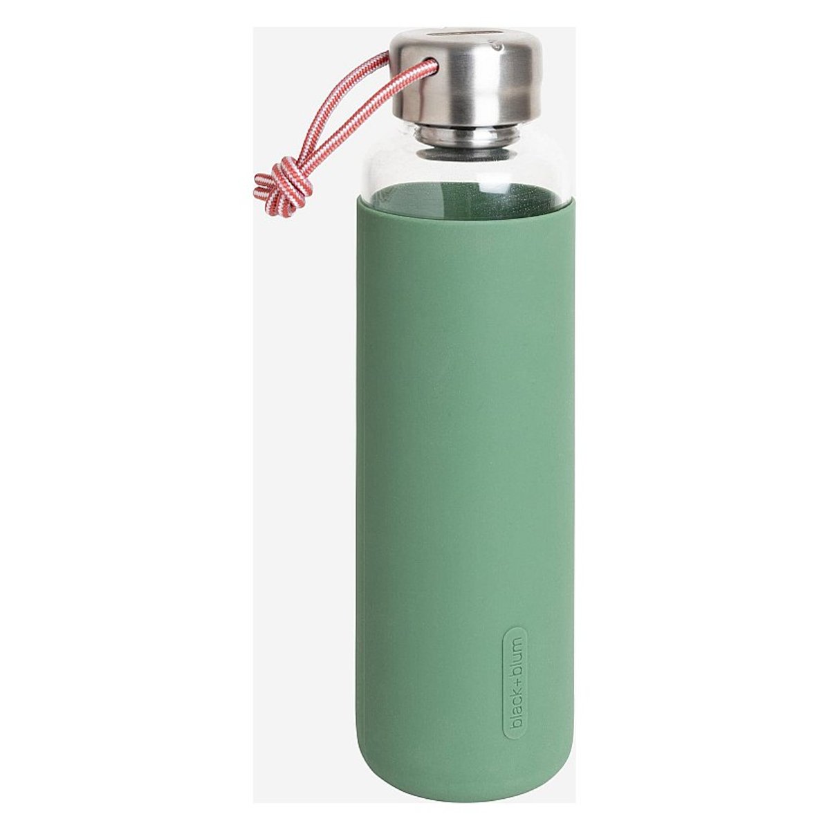 Gourde en verre BLACK+BLUM vert, argent, HABITAT