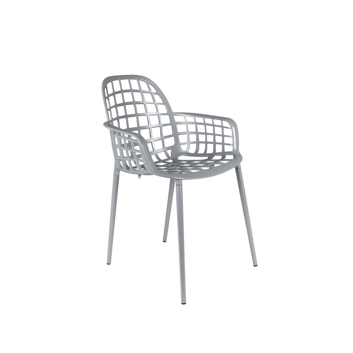 Chaise de jardin empilable en métal (lot de 2), ALBERT KUIP gris, ZUIVER