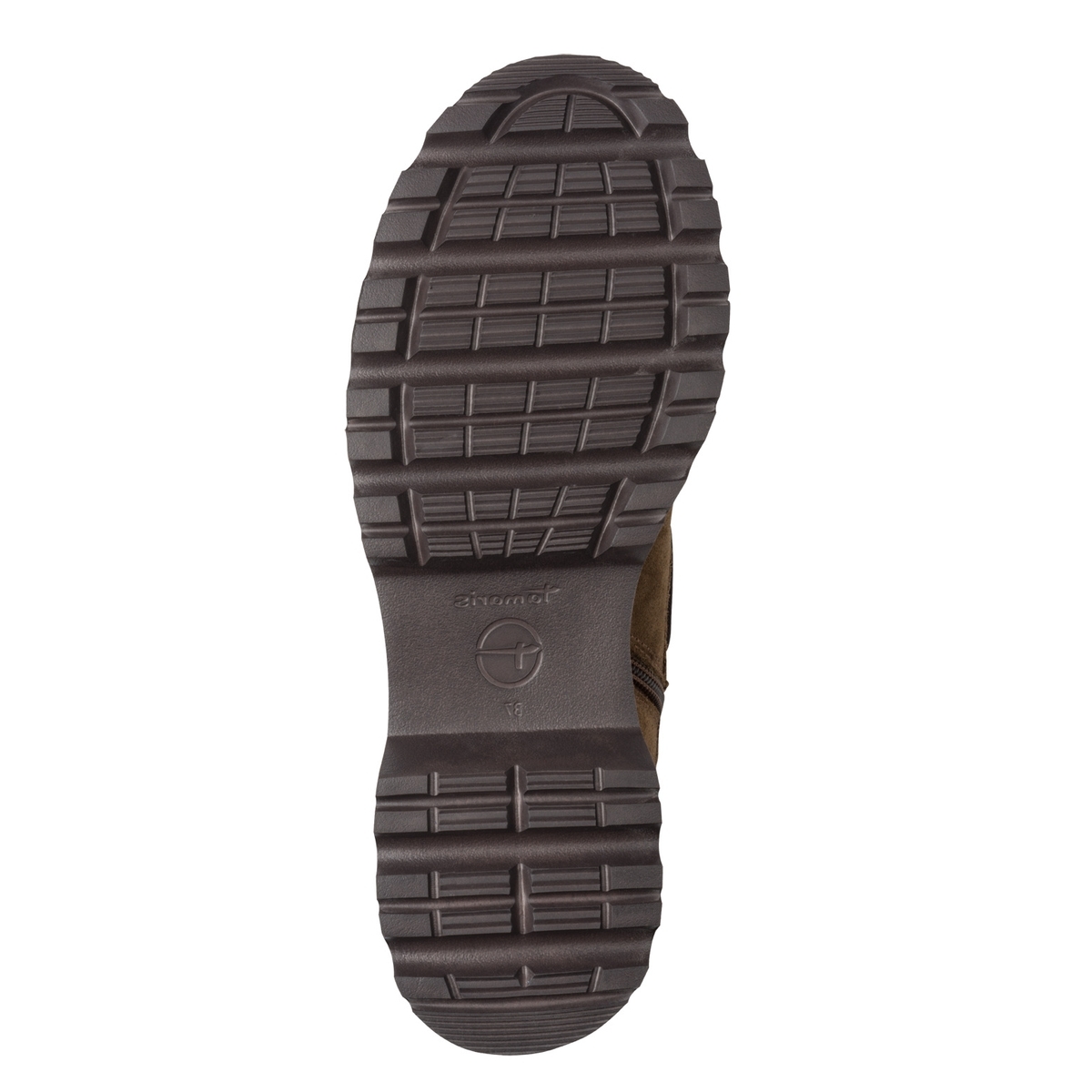 Bottine en cuir marron camel, TAMARIS