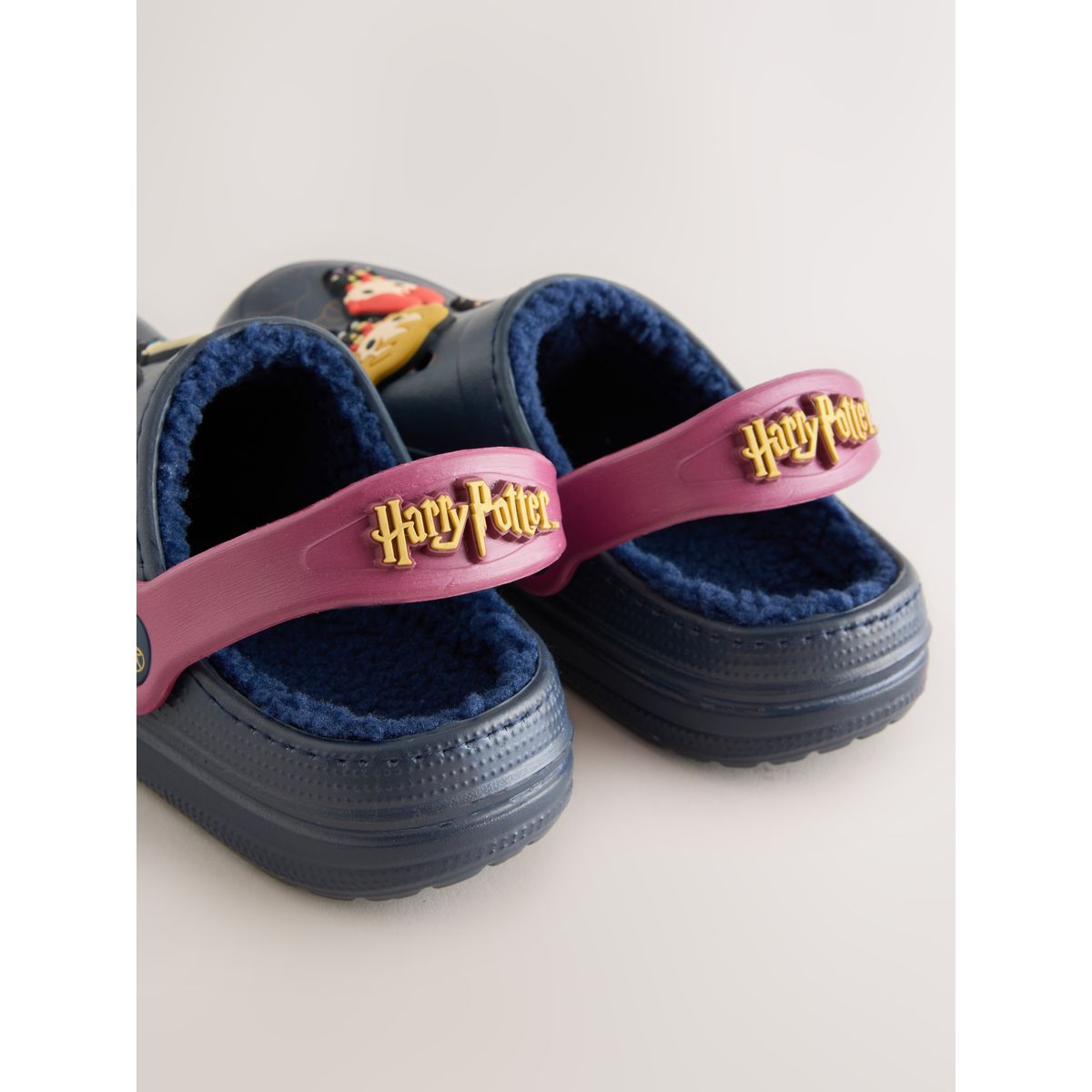 Chaussons style sabots fourrés harry potter bleu marine, NEXT