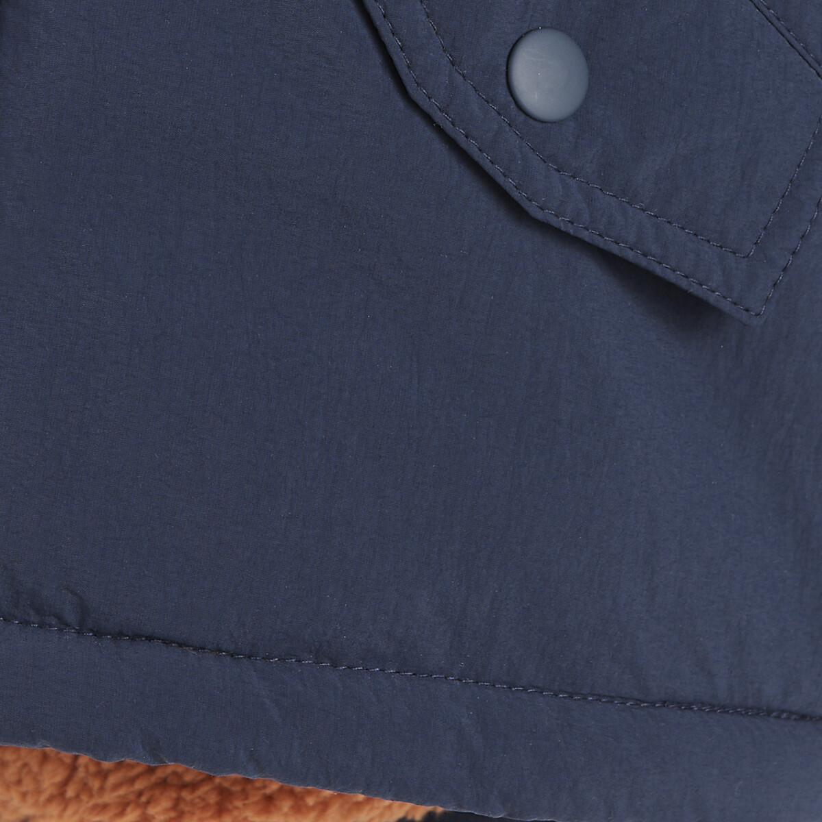 Parka chaude à capuche, doublée sherpa bleu marine, LA REDOUTE COLLECTIONS