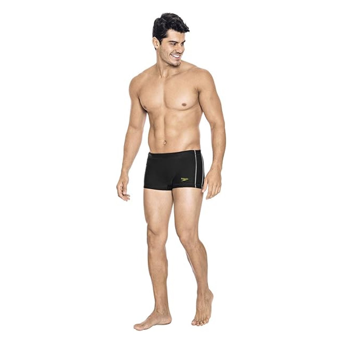 Short de bain motif/style couture contrastée AQUASHORT noir, SPEEDO
