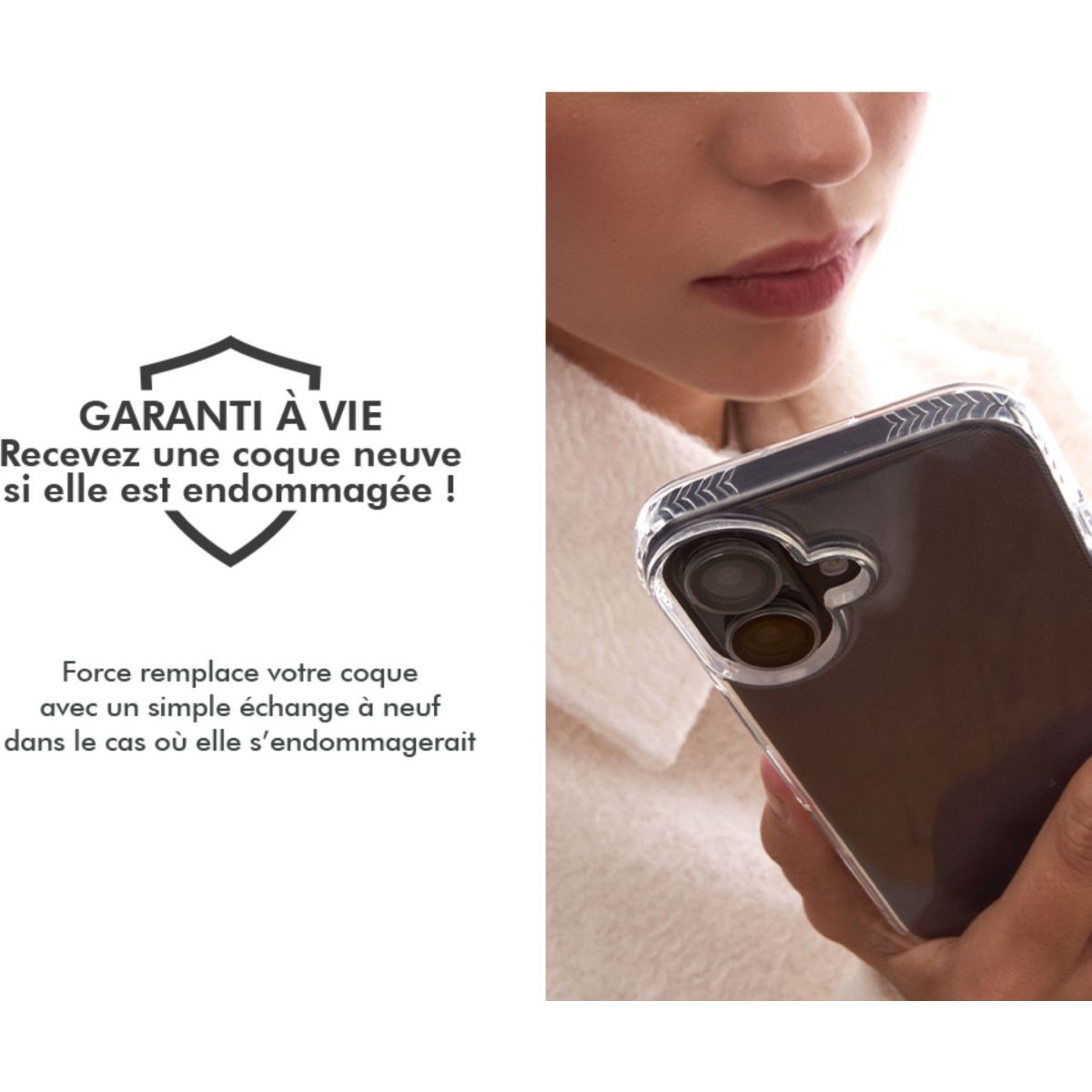 Coque pulse Google Pixel 10a OFG transparent couleur unique, FORCE CASE