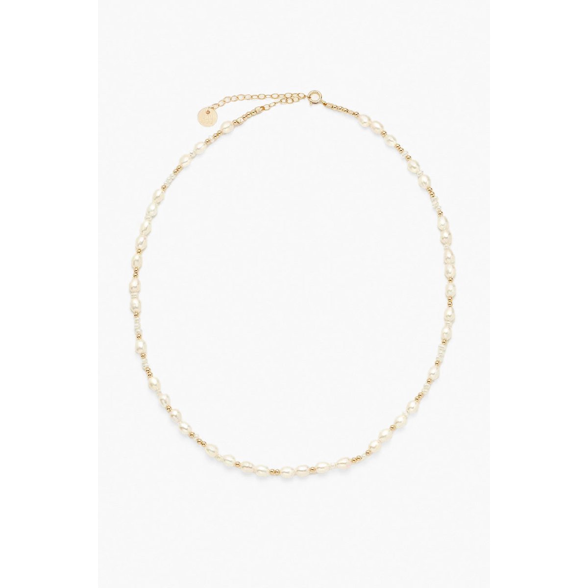 Collier Grain de riz - Perles de culture or/perles de cultures blanches, YAY PARIS