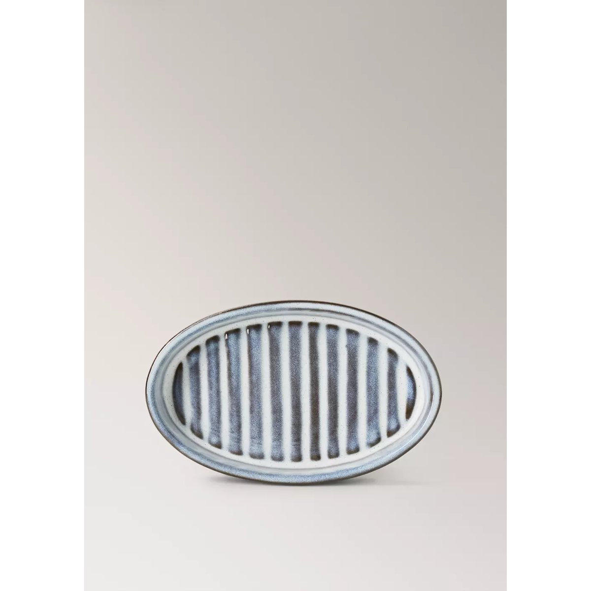 Porte-savon en céramique ovale bleu ciel, MANGO HOME