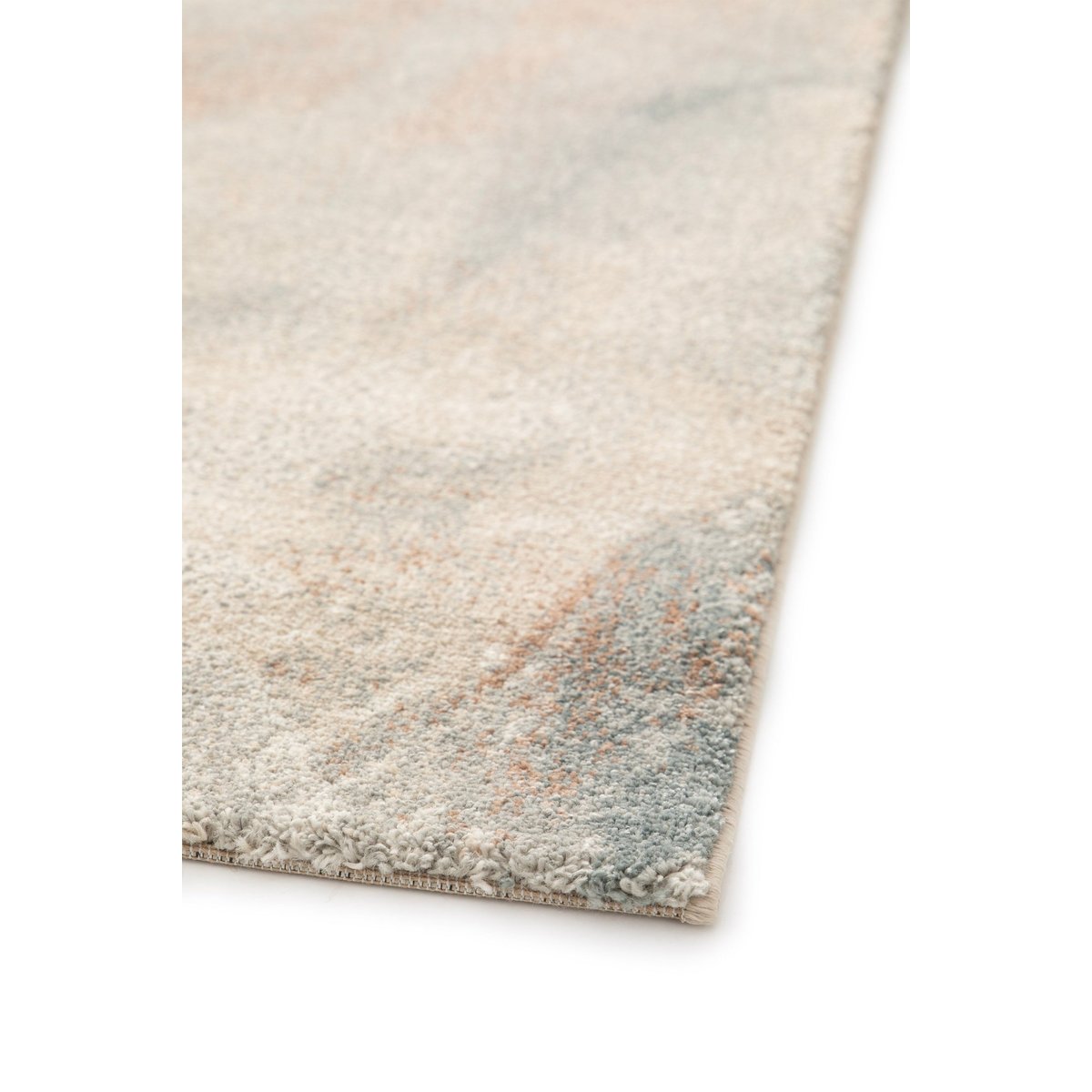 Tapis abstrait en fibres recyclées CARRARE palette colorée, AFK LIVING