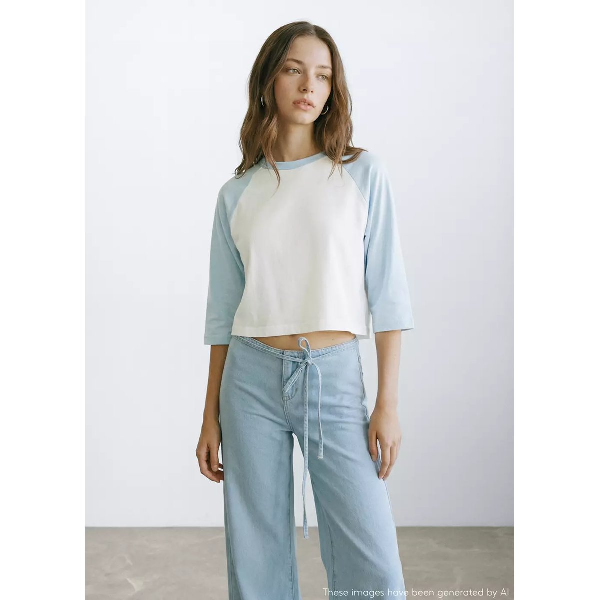 T-shirt bicolore blanc cassé, MANGO TEEN