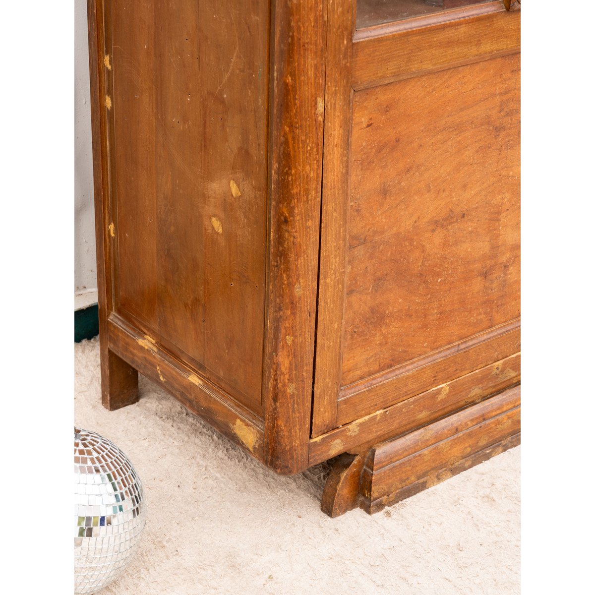 Armoire art déco en bois Blandine N°478 - Bon état bois foncé, DEBONGOUT