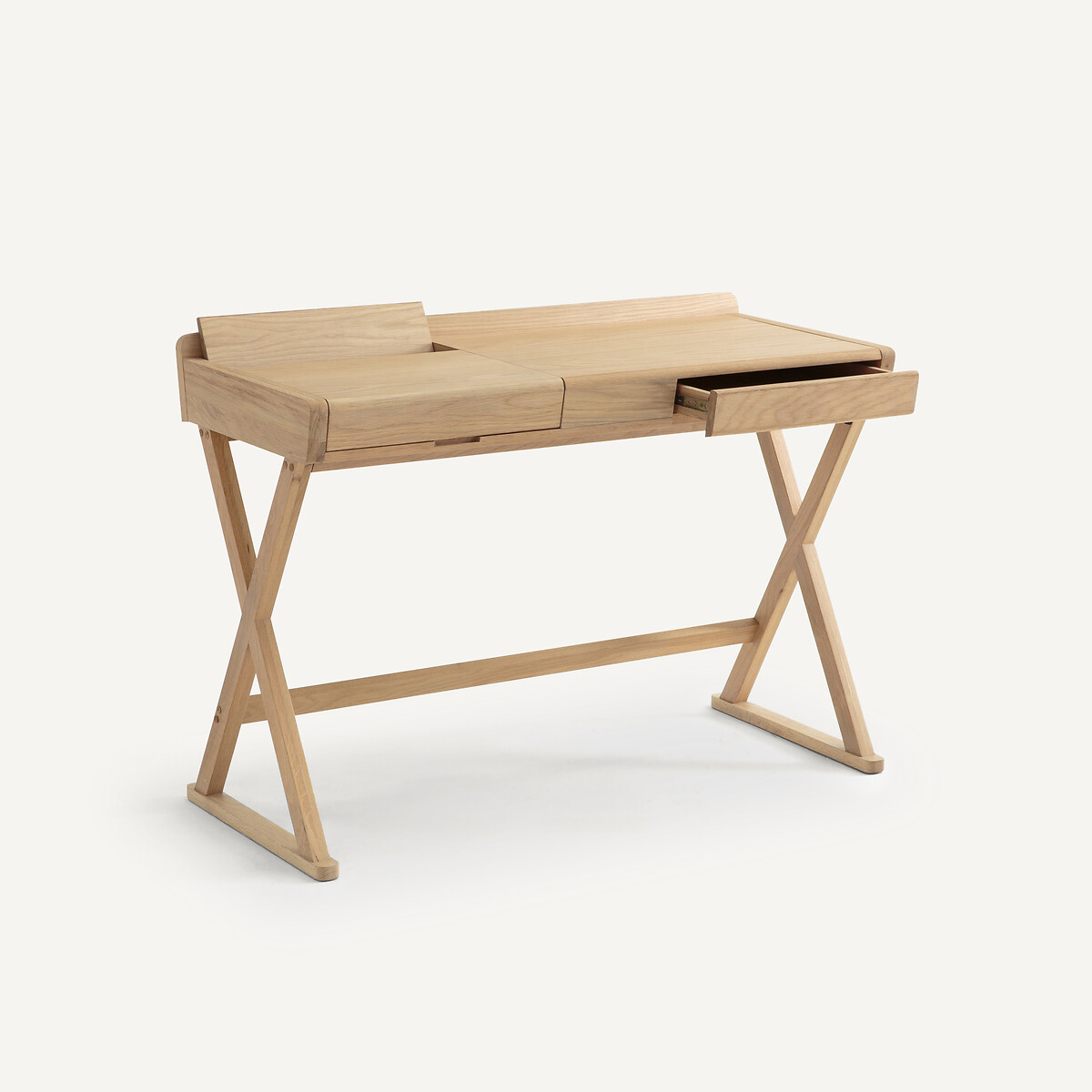 Escritorio de roble y chapa de madera, Brixton, diseño de Emmanuel Gallina roble natural, EMMANUEL GALLINA X AM.PM