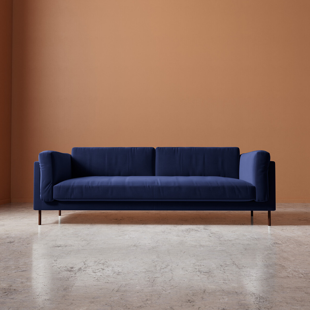 Munich Easy Velvet 2/3/4 Seater Sofa ink, SWOON