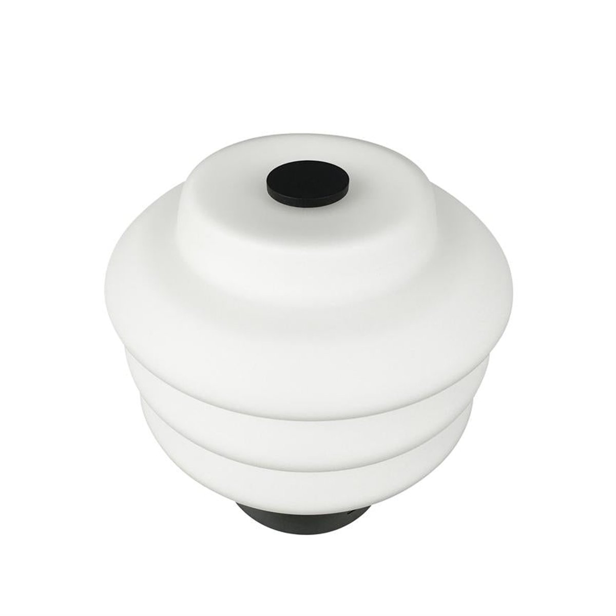 Lampe à poser LED verre opale DIVA noir, DYBERG LARSEN