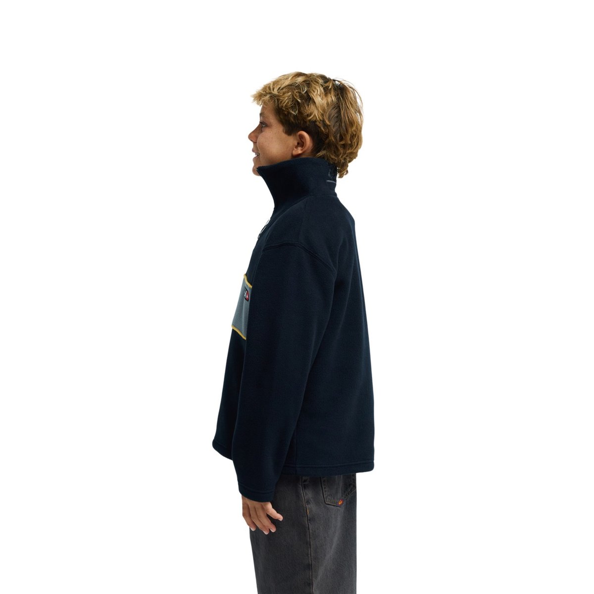 Polaire demi-zip YOUNG GUNS CRUZ POLAR noir black, QUIKSILVER
