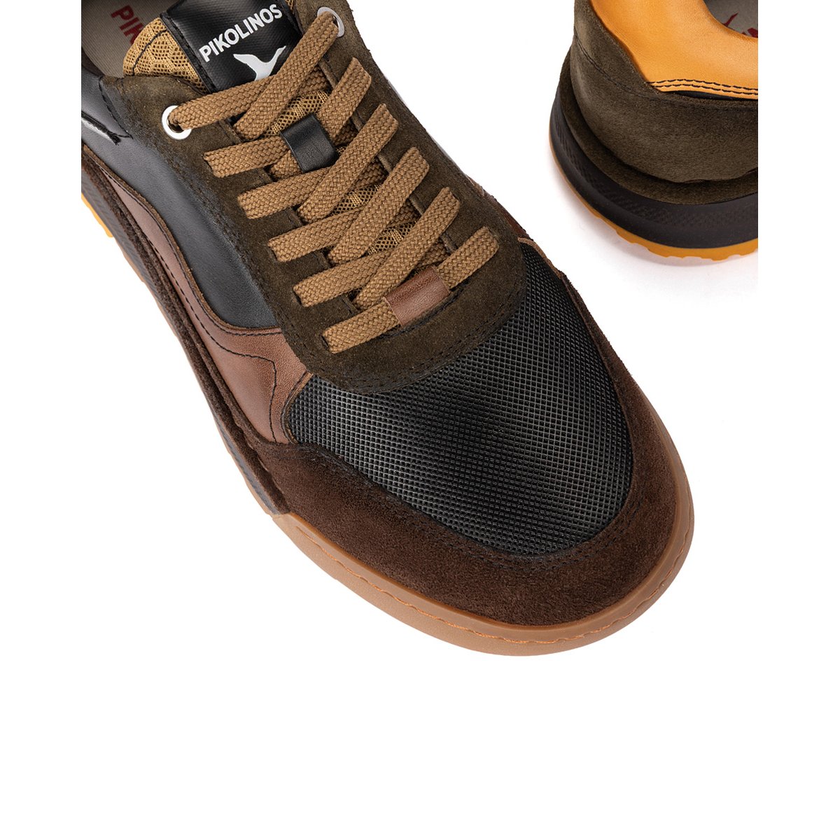 Baskets cuir Teide black, PIKOLINOS
