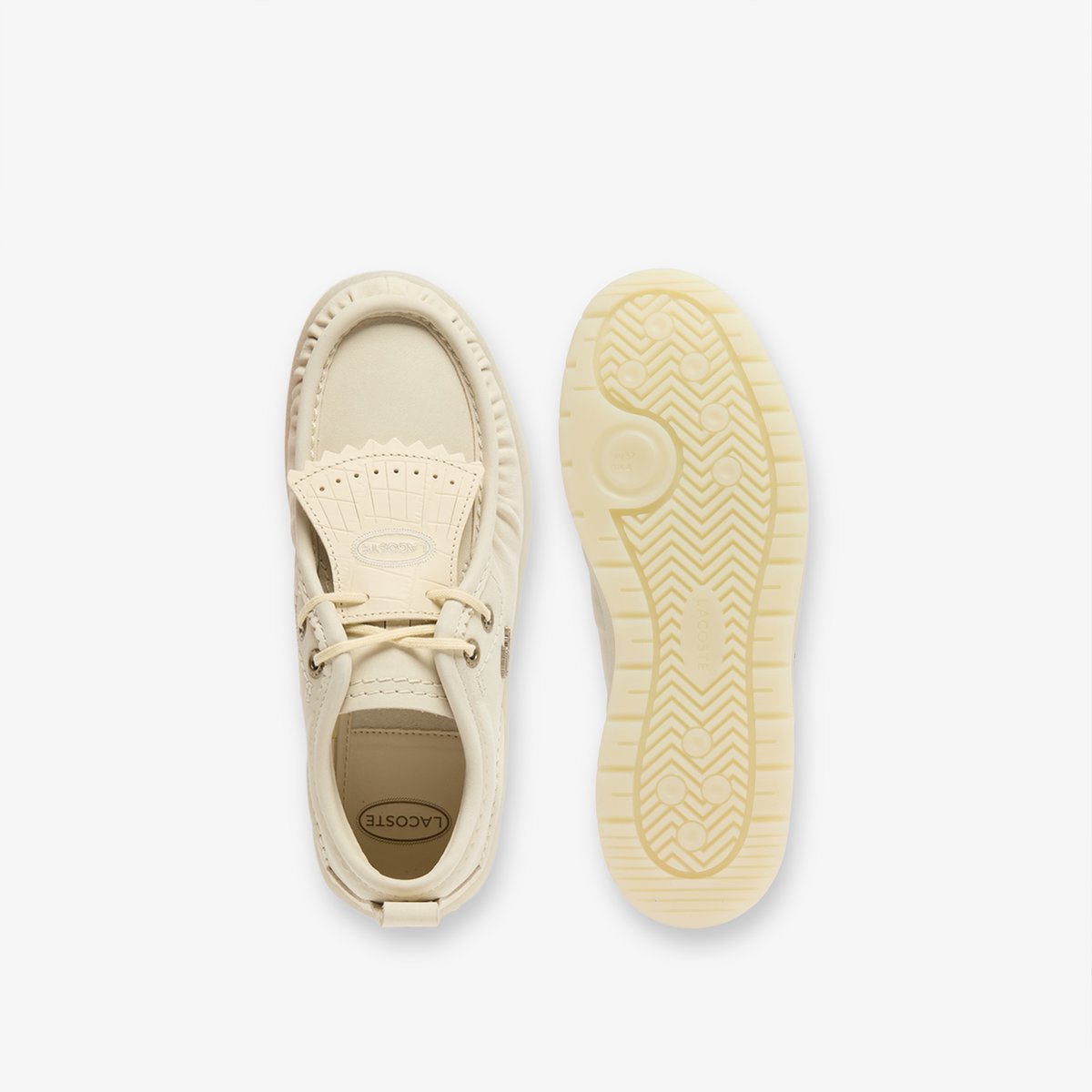 Sneakers Umpire Wmn femme en cuir blanc-18c, LACOSTE