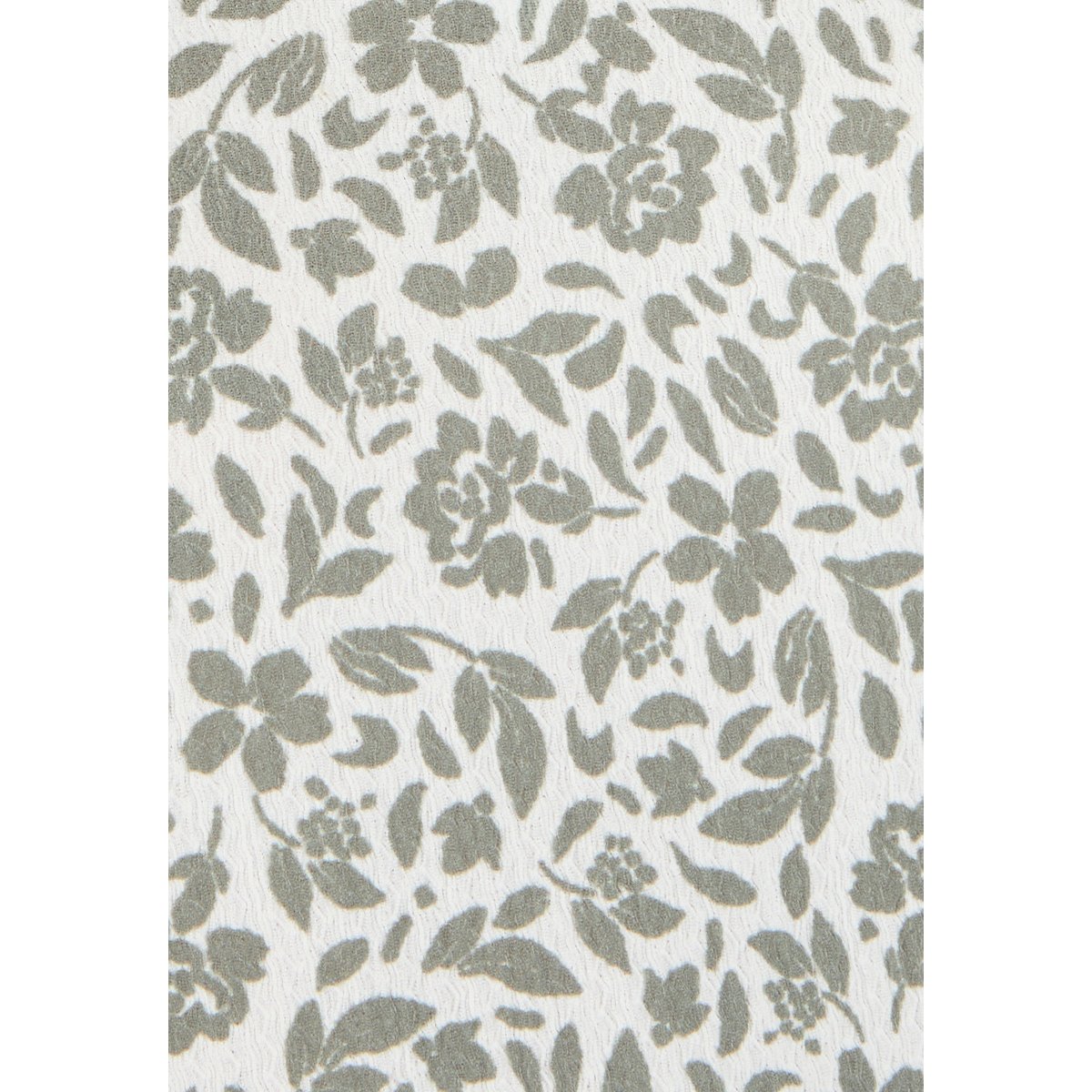 T-shirt maille texturée fleurie vert kaki petites fleurs, DAMART