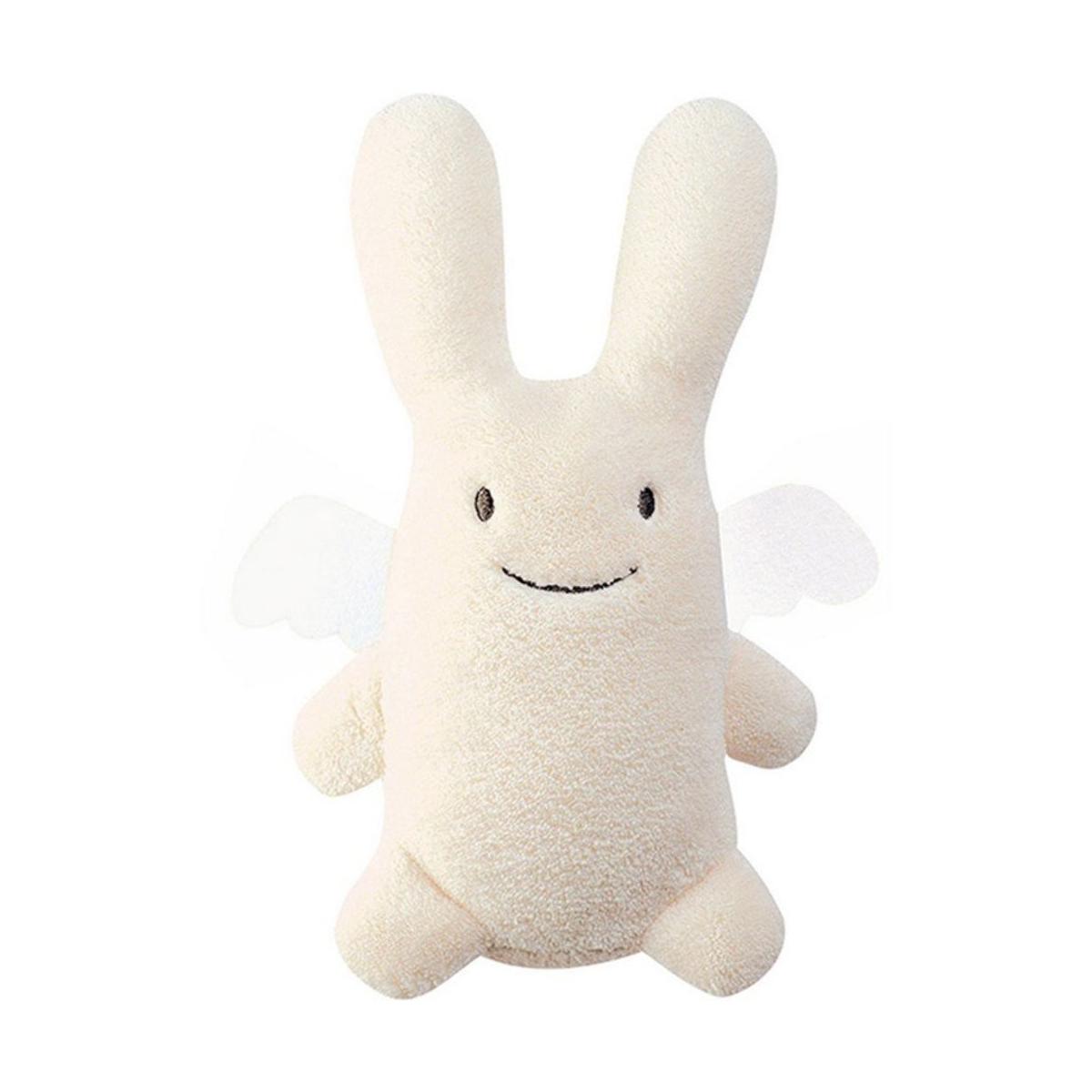 Hochet peluche blanc cassé, TROUSSELIER
