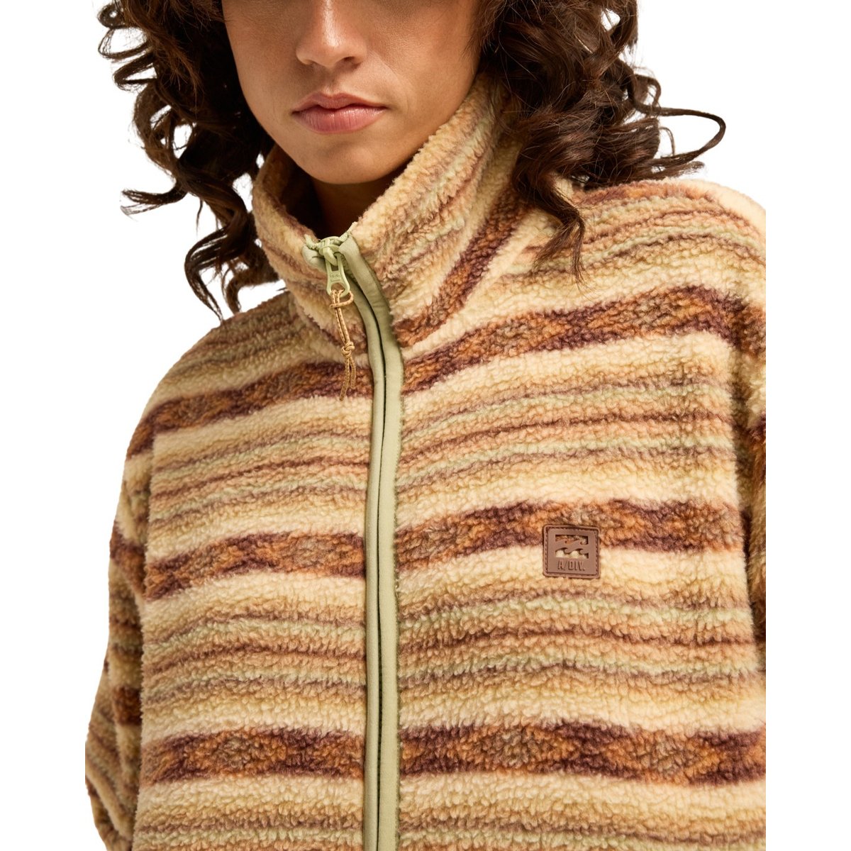 Polaire zippée en sherpa ROCK JETTY marron espresso, BILLABONG