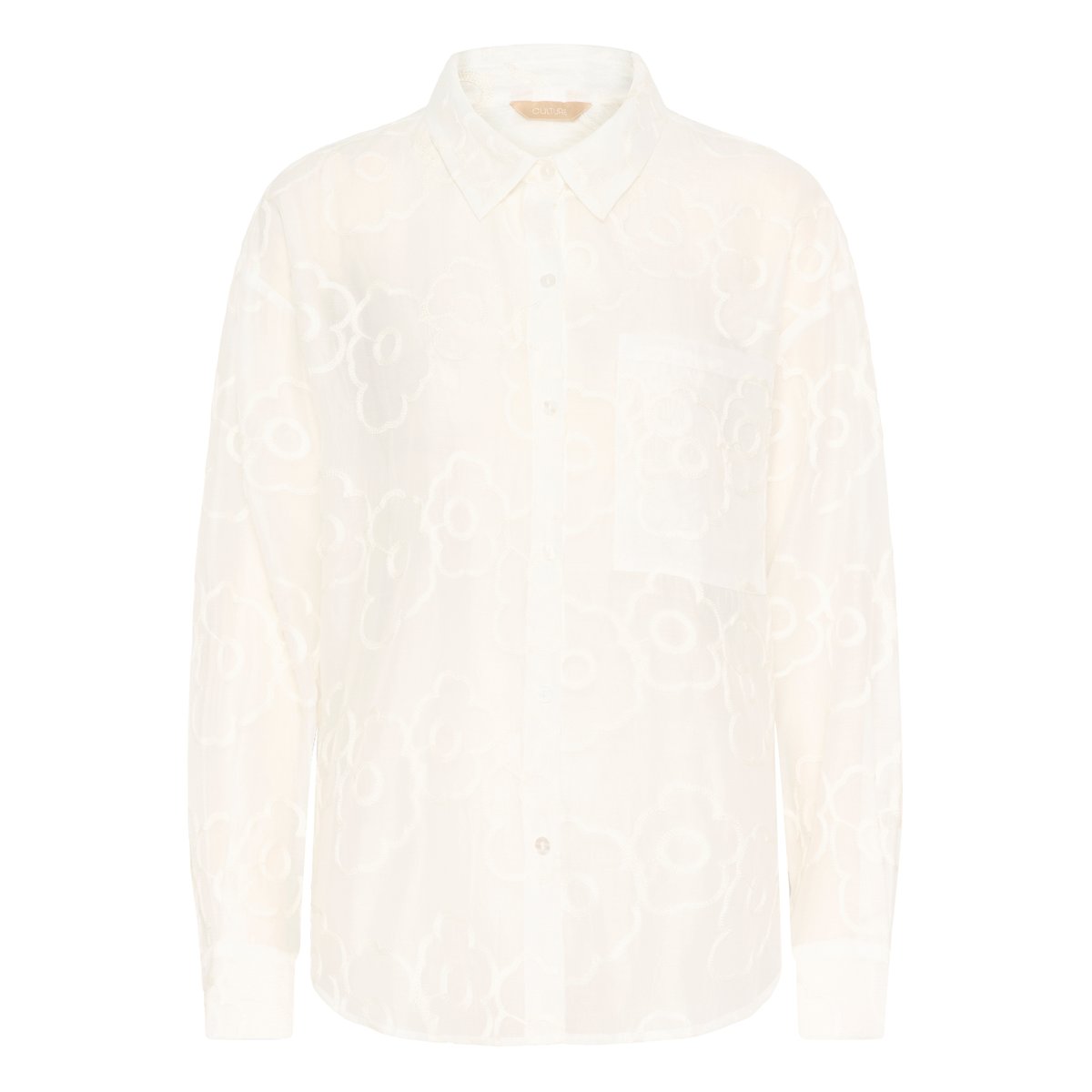 Chemise à manches longues beige whitecap, CULTURE