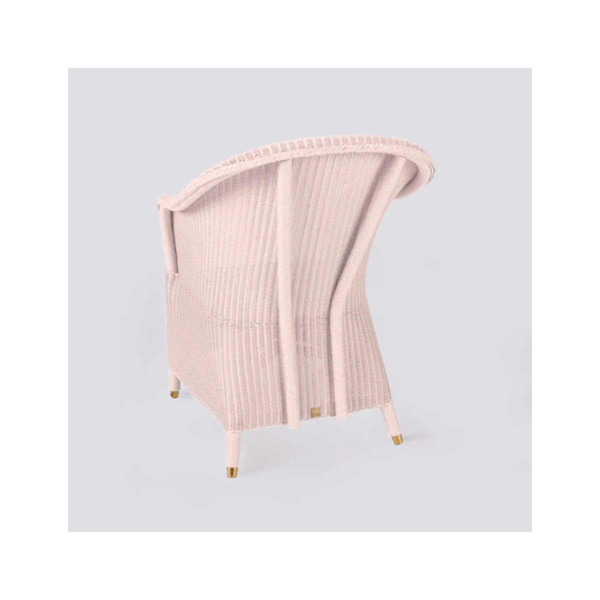 Fauteuil Lloyd Loom SIDONIE rose tendre, KOK