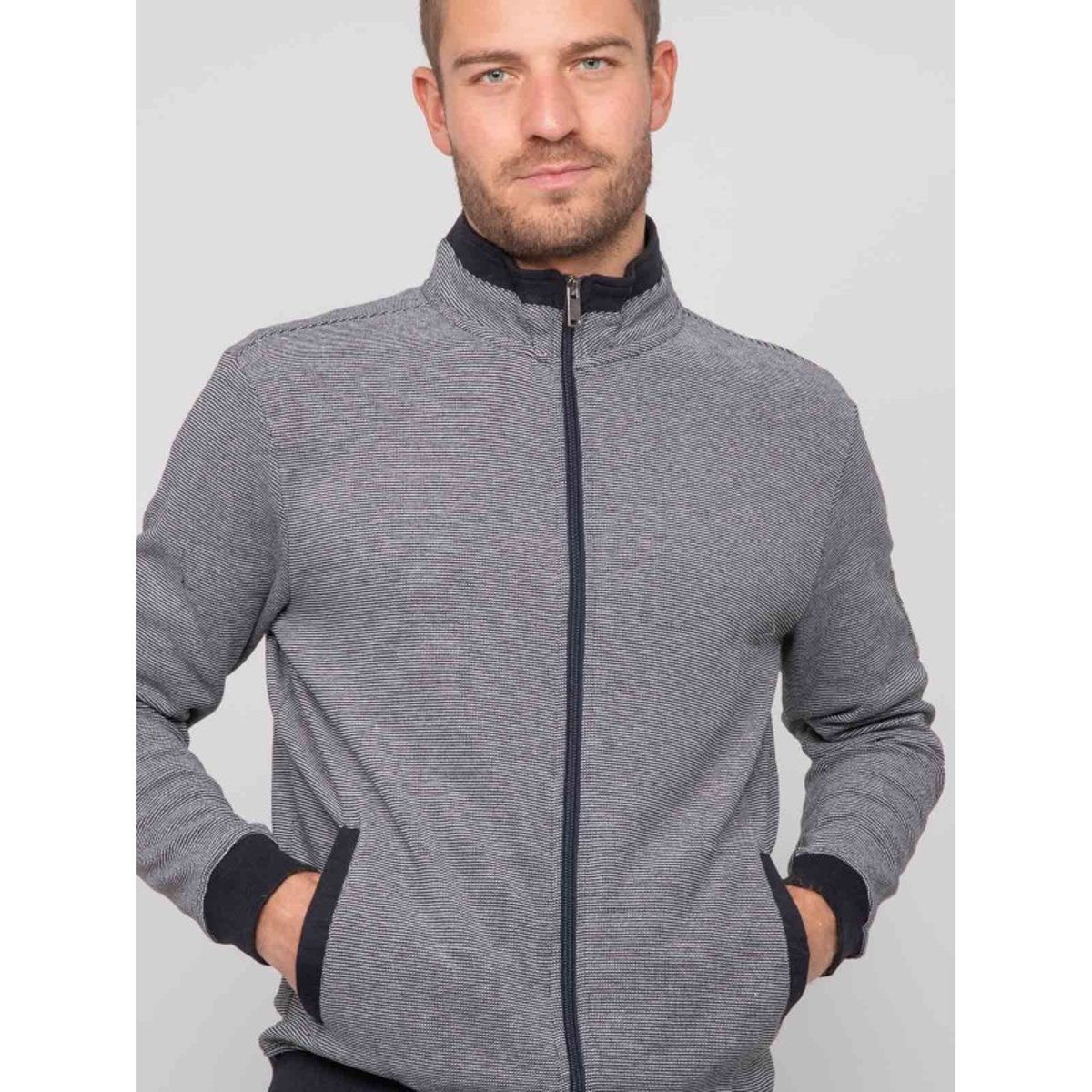 Gilet Zippé Wilohan bleu marine, RITCHIE