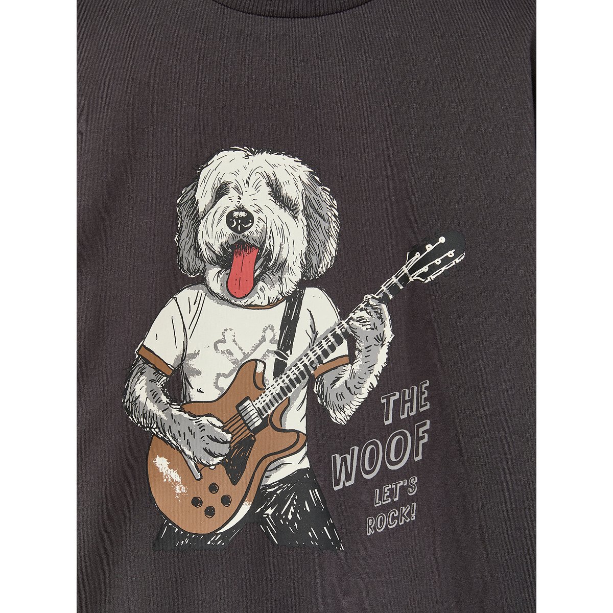 T-shirt manches longues gris ardoise, VERTBAUDET