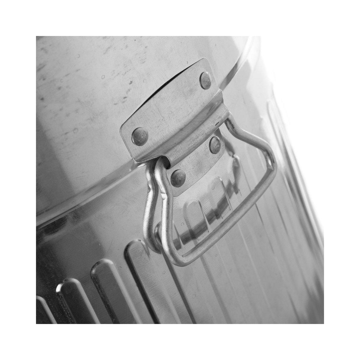 Poubelle de Cuisine Rétro en Métal Argenté - 20L argent, WADIGA