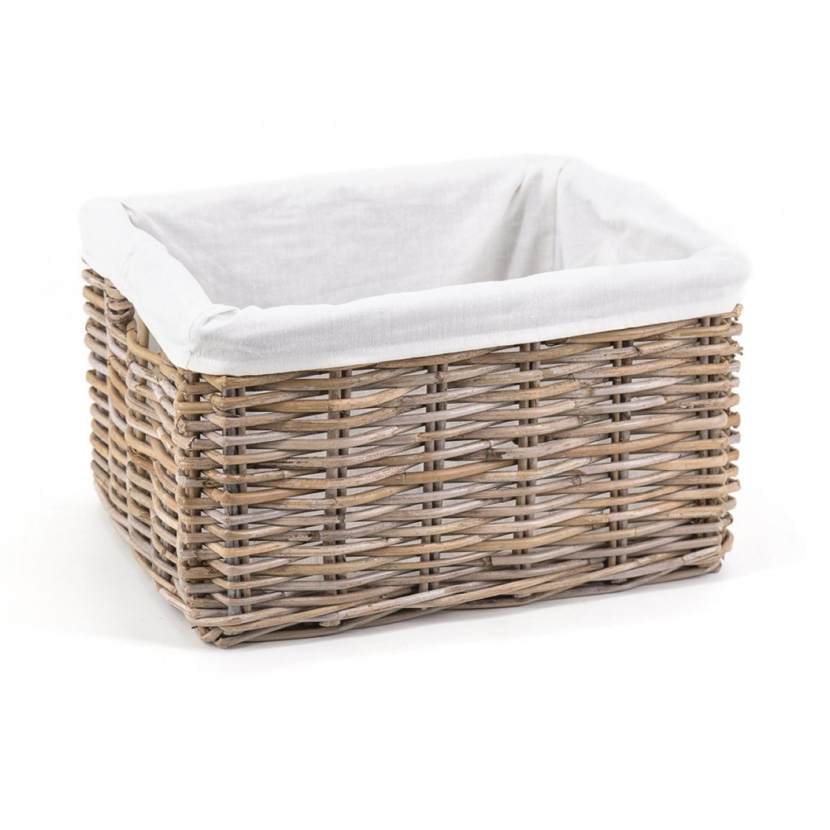 Panier rotin marron, DECORATION D’AUTREFOIS