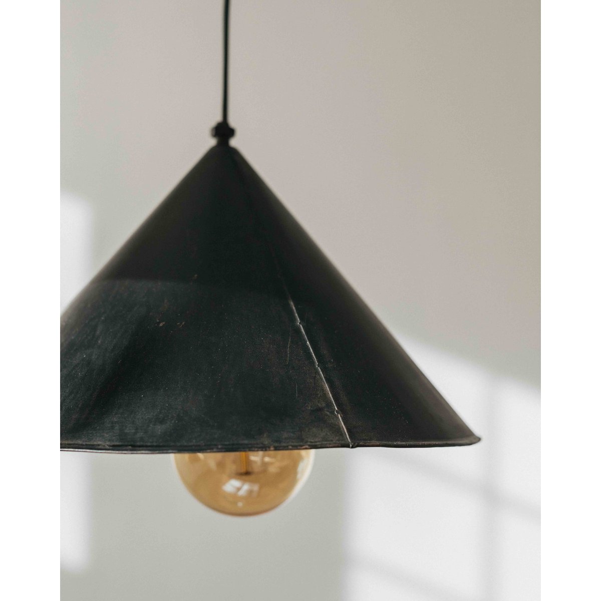 Suspension abat-jour fer noir 30 cm - REMEI v002228, HANNUN