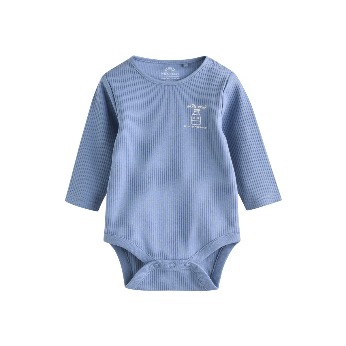 Body à manches longues bébé, lot de 5 bleu, NEXT