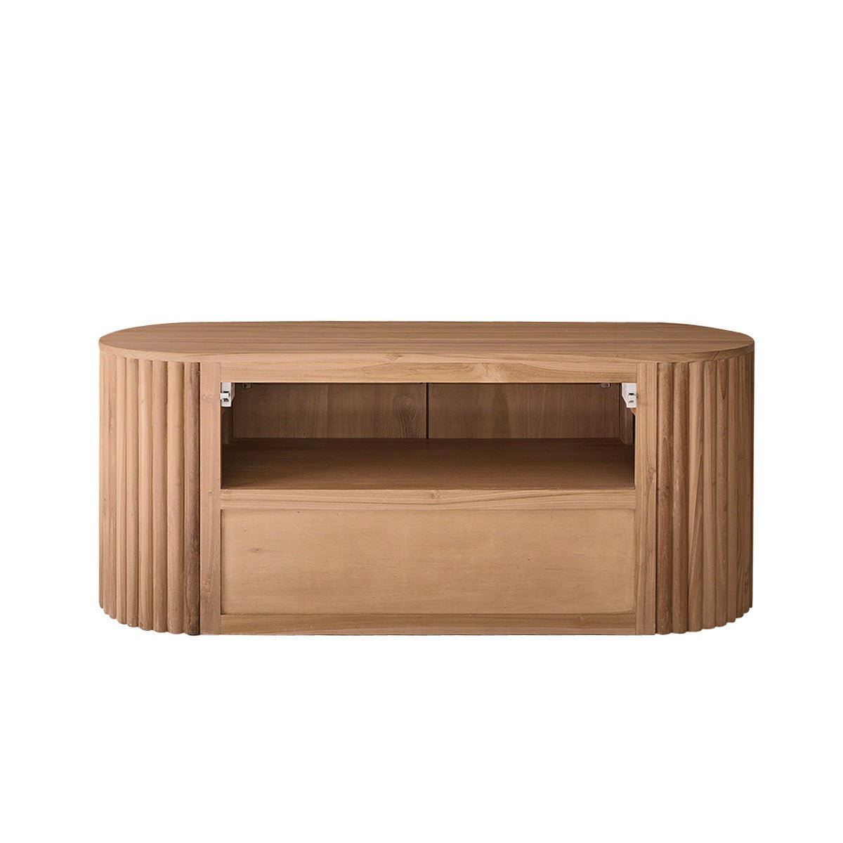Meuble de salle de bain en teck massif 140 cm BELIZE naturel, BERAH GETAH