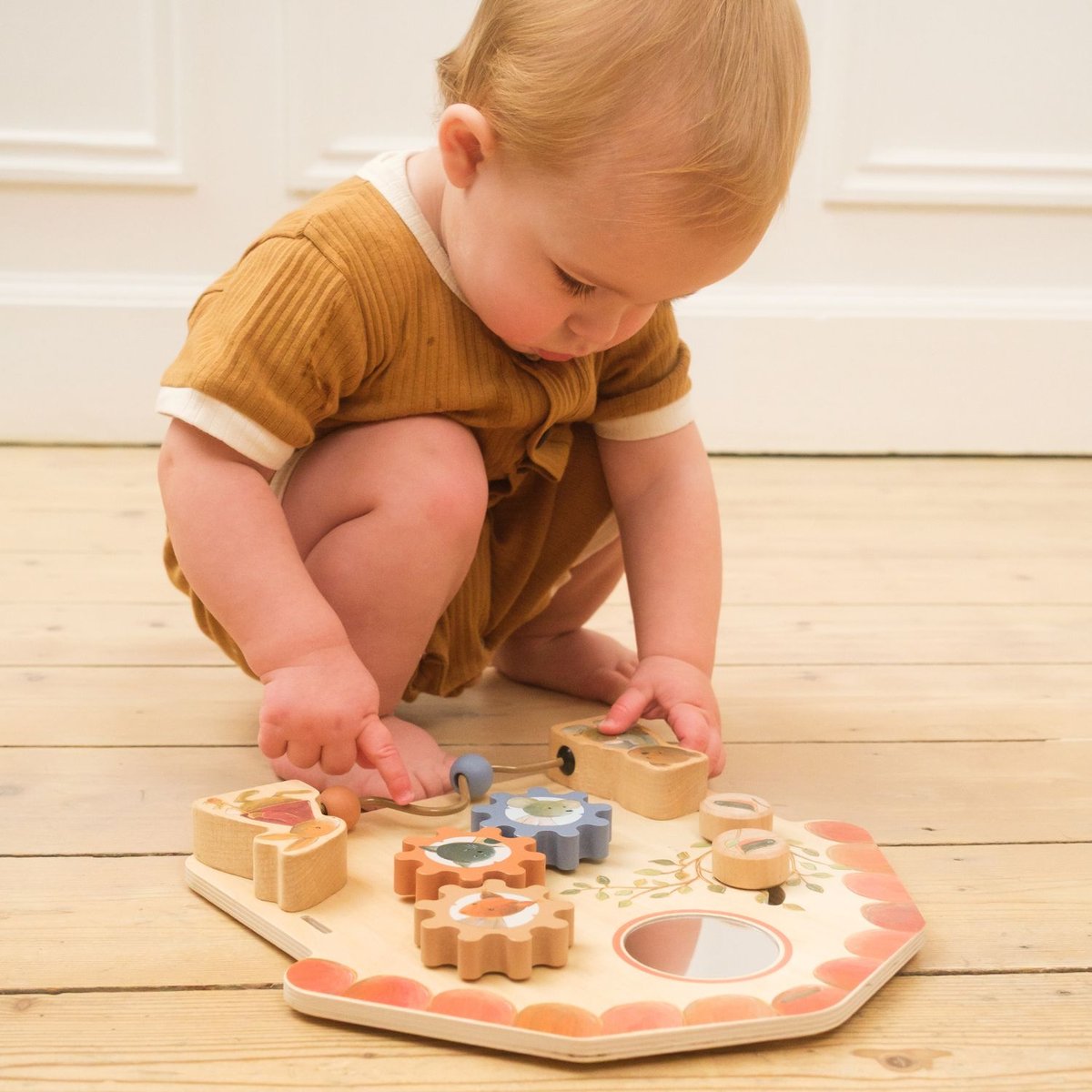 Tableau d'activités beige, orange, bleu, EGMONT TOYS