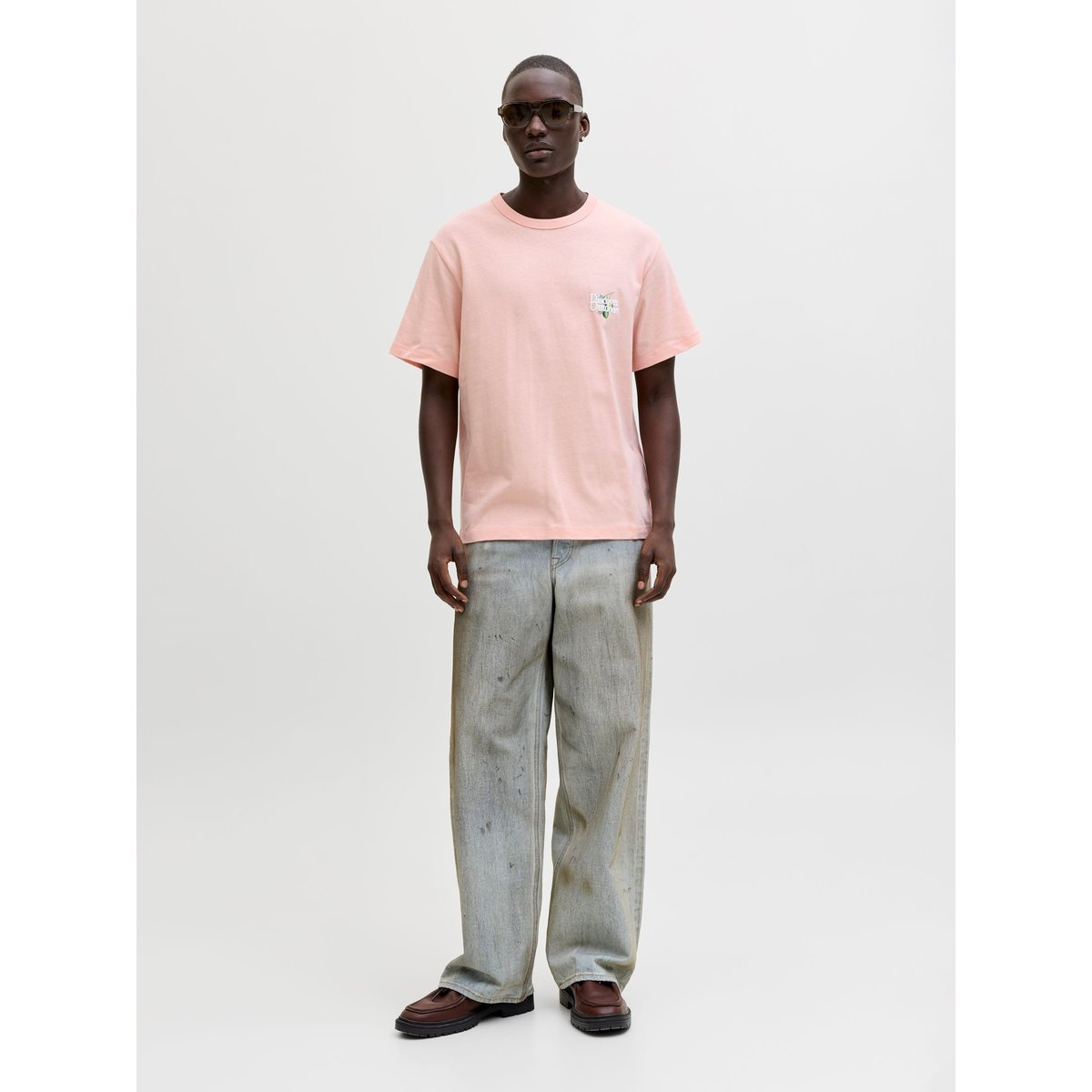 T-Shirt peach melba, JACK & JONES