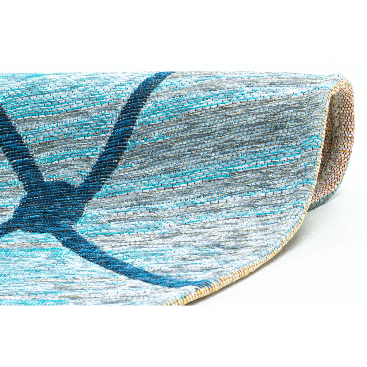 Tapis salon moderne - KEITUM turquoise, THEKO