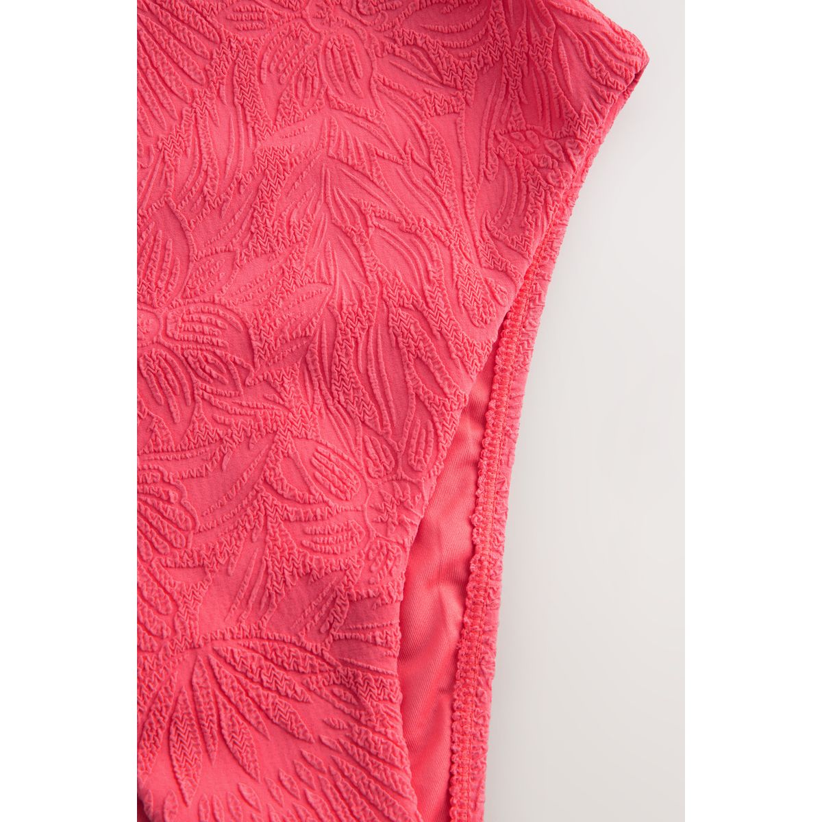 Maillot de bain gainant à taille haute corail, NEXT