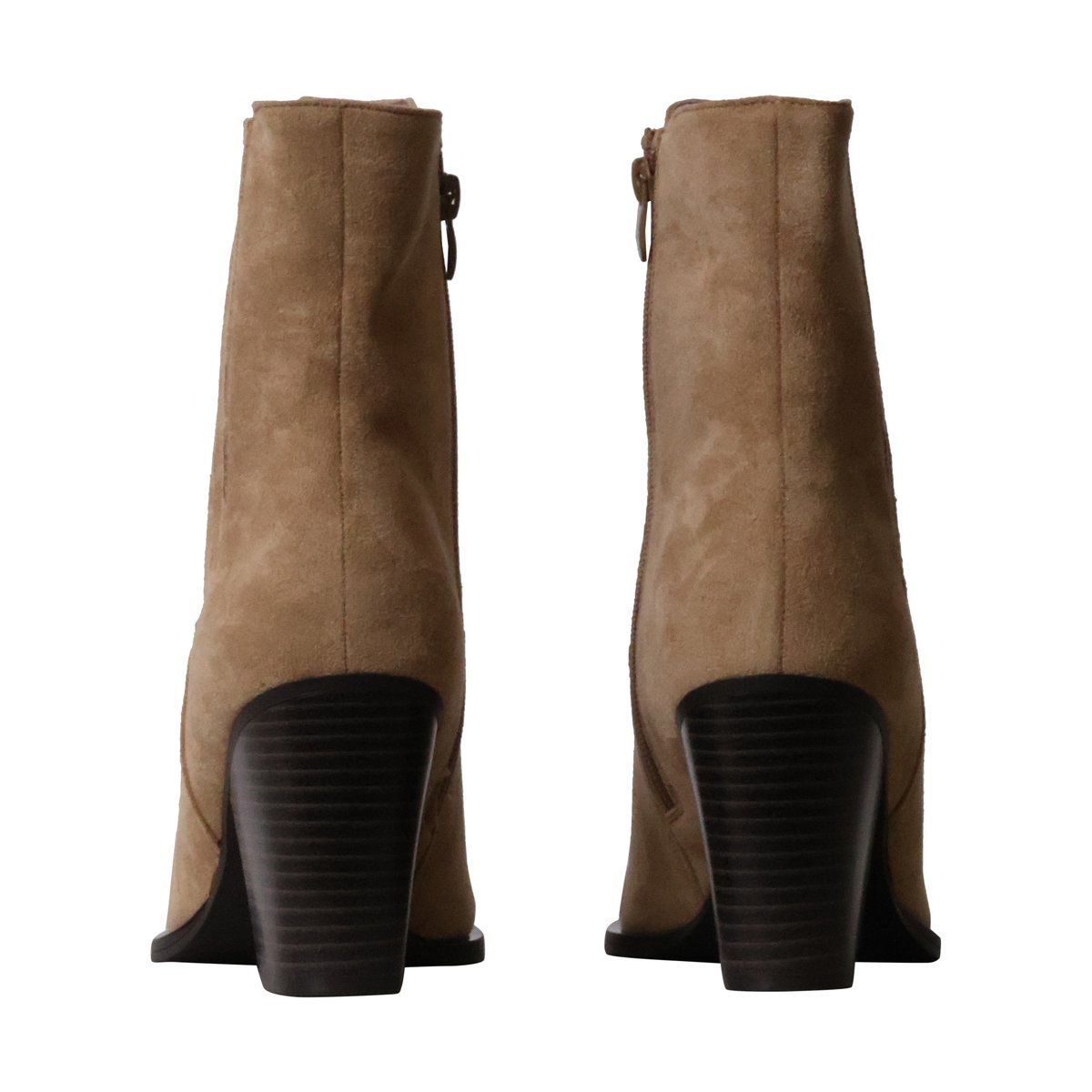Bottines à Zip khaki-beige, ENZA NUCCI