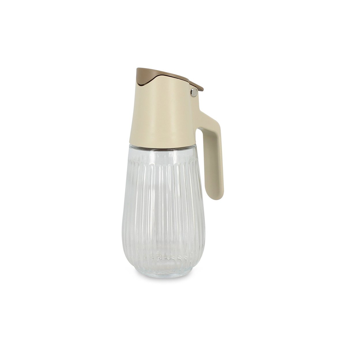 Bouteille à huile en verre beige-transparent, MENASTYL