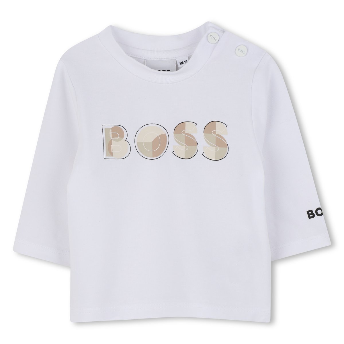 T-shirts à manches longues blanc, BOSS KIDSWEAR