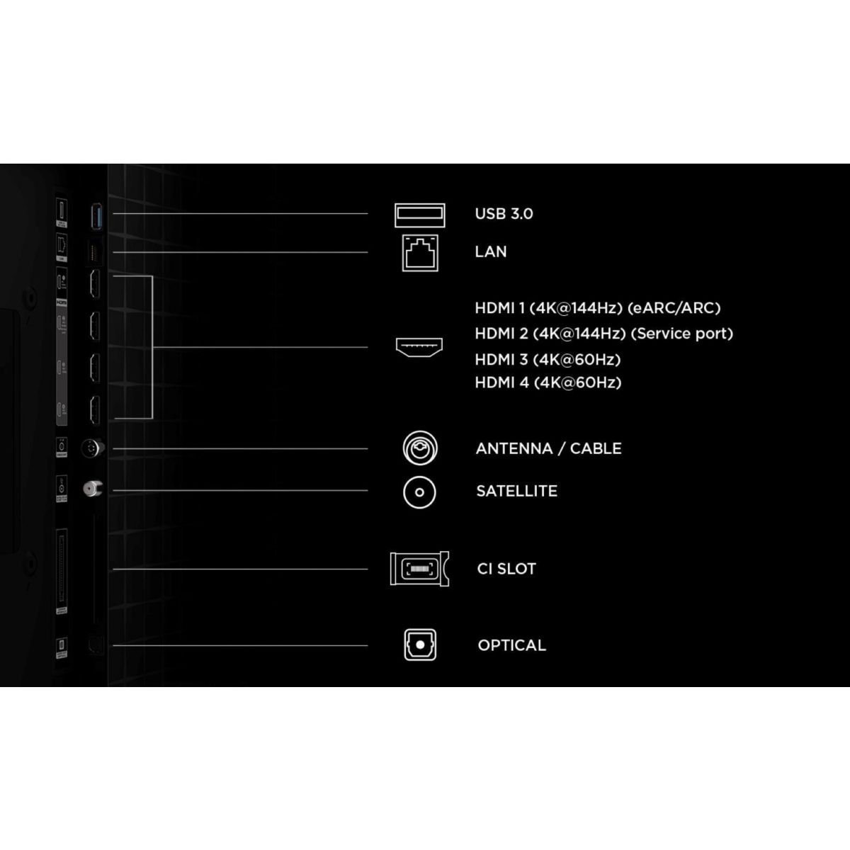 TV Mini LED 85A400U (2026) 85" (216 cm) couleur unique, TCL